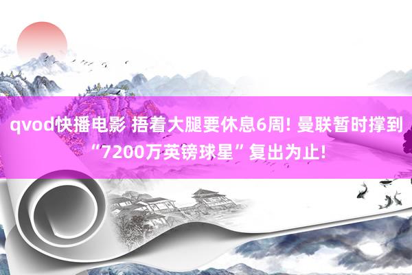 qvod快播电影 捂着大腿要休息6周! 曼联暂时撑到“7200万英镑球星”复出为止!