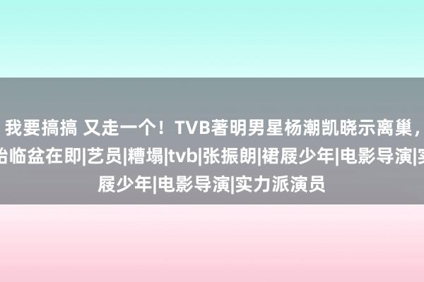 我要搞搞 又走一个！TVB著明男星杨潮凯晓示离巢，浑家怀二胎临盆在即|艺员|糟塌|tvb|张振朗|裙屐少年|电影导演|实力派演员